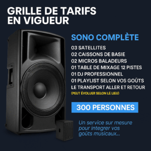 Location de sonorisation complète abidjan